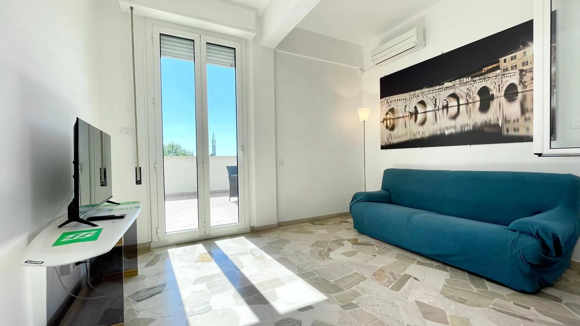 리미니 Trilocale Panoramico Vicino Al Mare- L'Attico Sulla Romagna 아파트